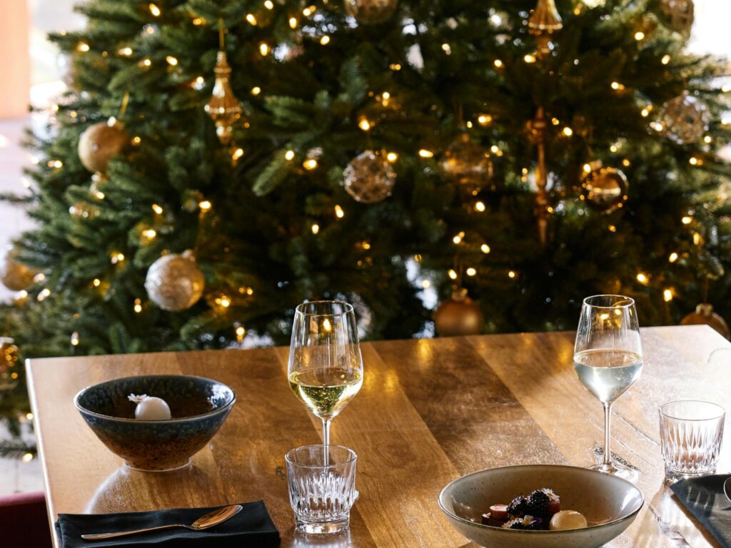 christmas at line & label