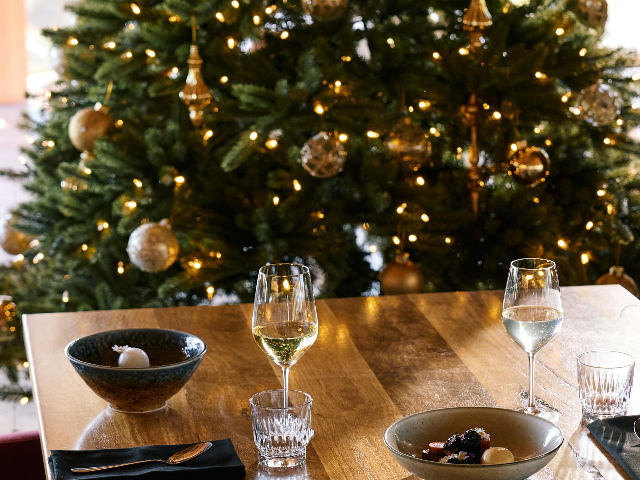 christmas at line & label